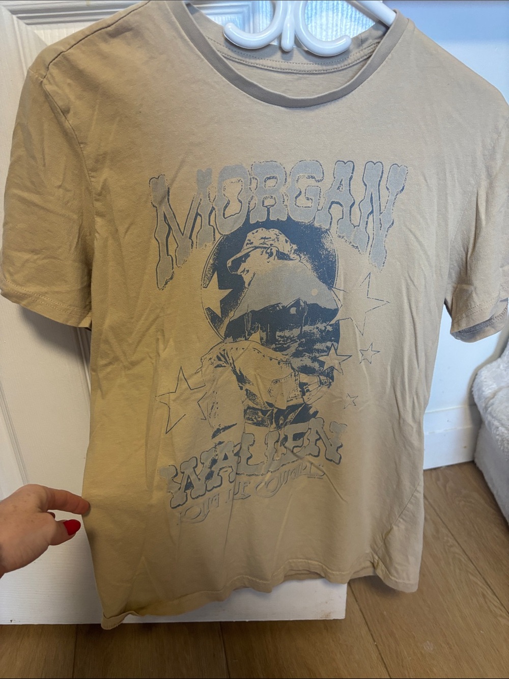 Graphic Crewneck T-Shirt - Beige